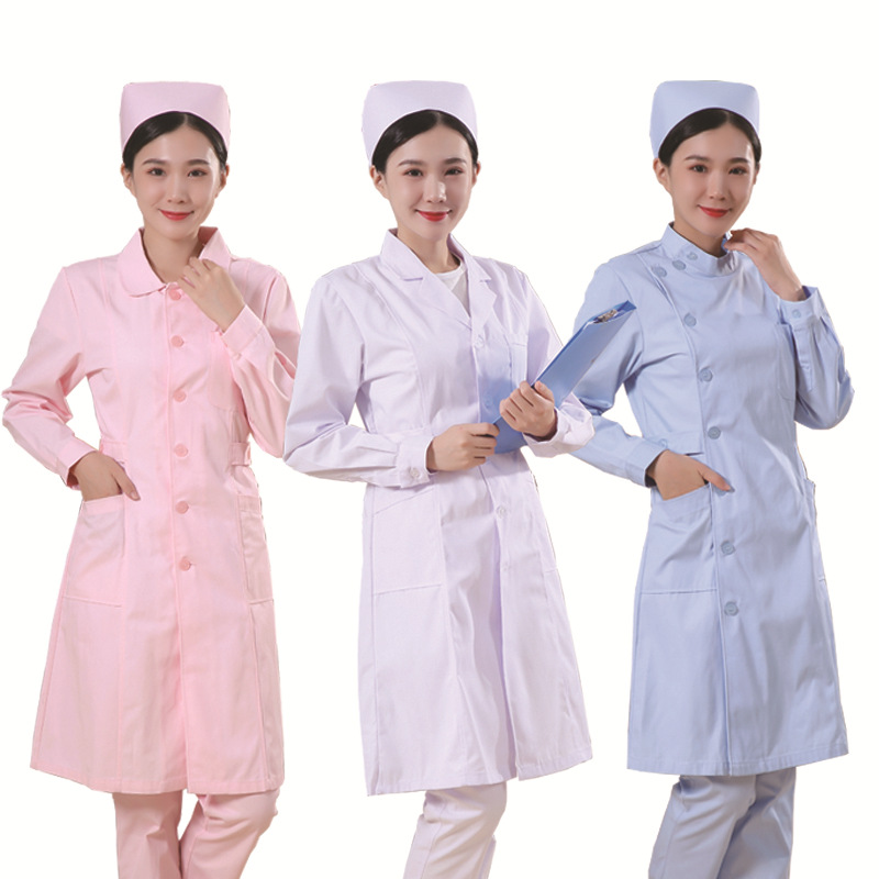 Medical Lab Worker - 美容とスパの作業服,看護ユニフォーム,健康と介護のための長袖ガウン
