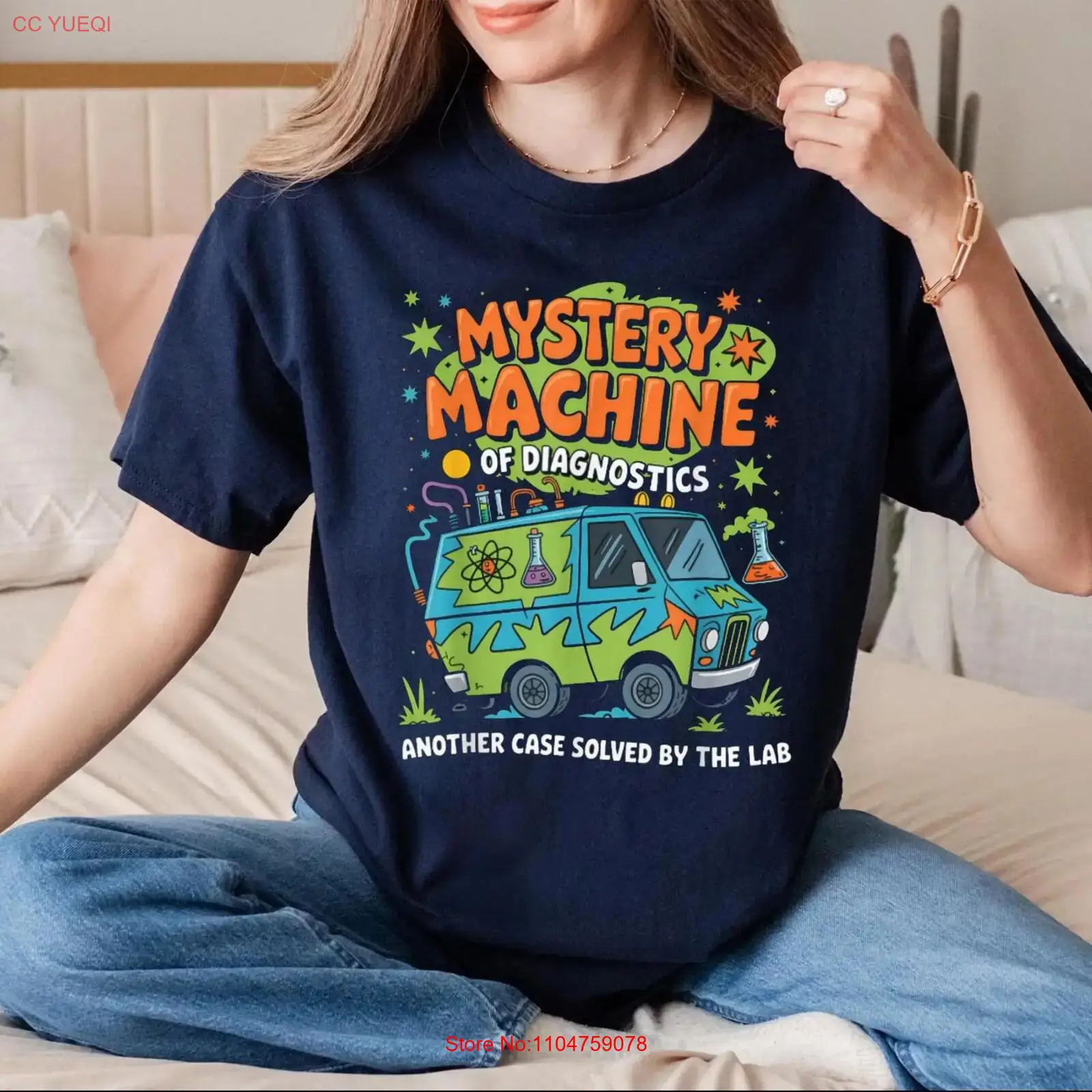 Medical Lab Design - 診断用ミステリーマシンTシャツ ラボウィーク2025 面白い医療技術 ヴィンテージ ウォッシュドデザイナー服 オム