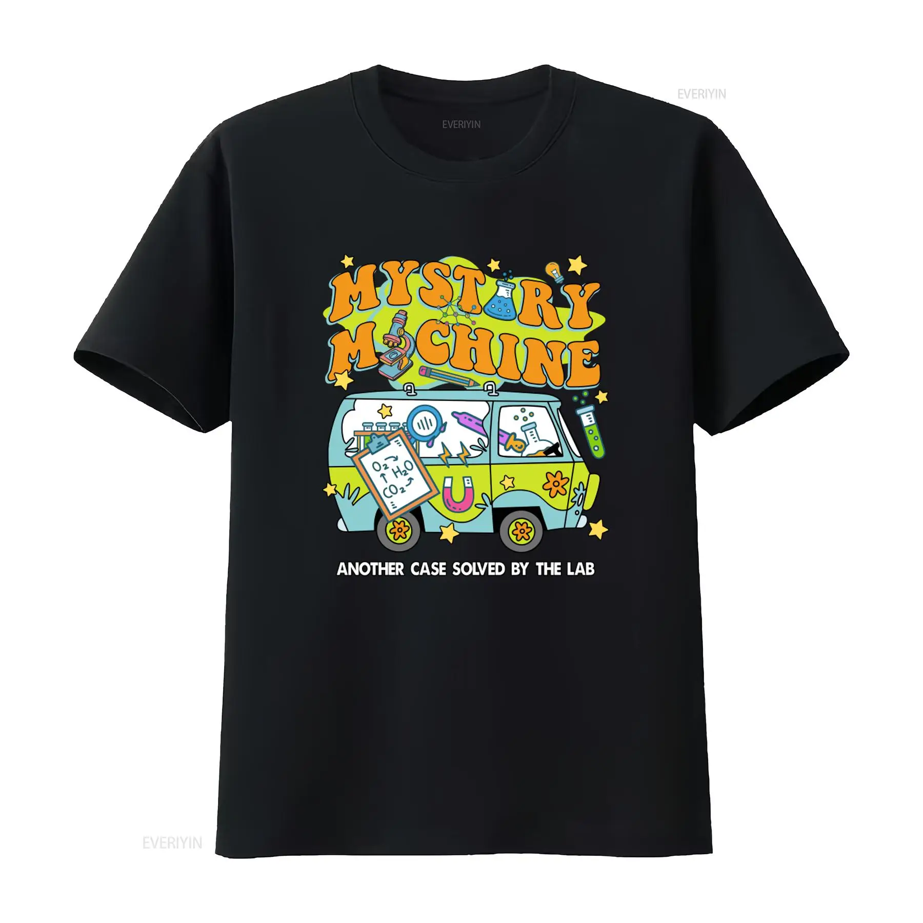 Medical Lab Design - ミステリーマシン科学研究所 Tシャツ 医療技術アシスタントチーム用 レトロデザイン ヴィンテージ ウォッシュド