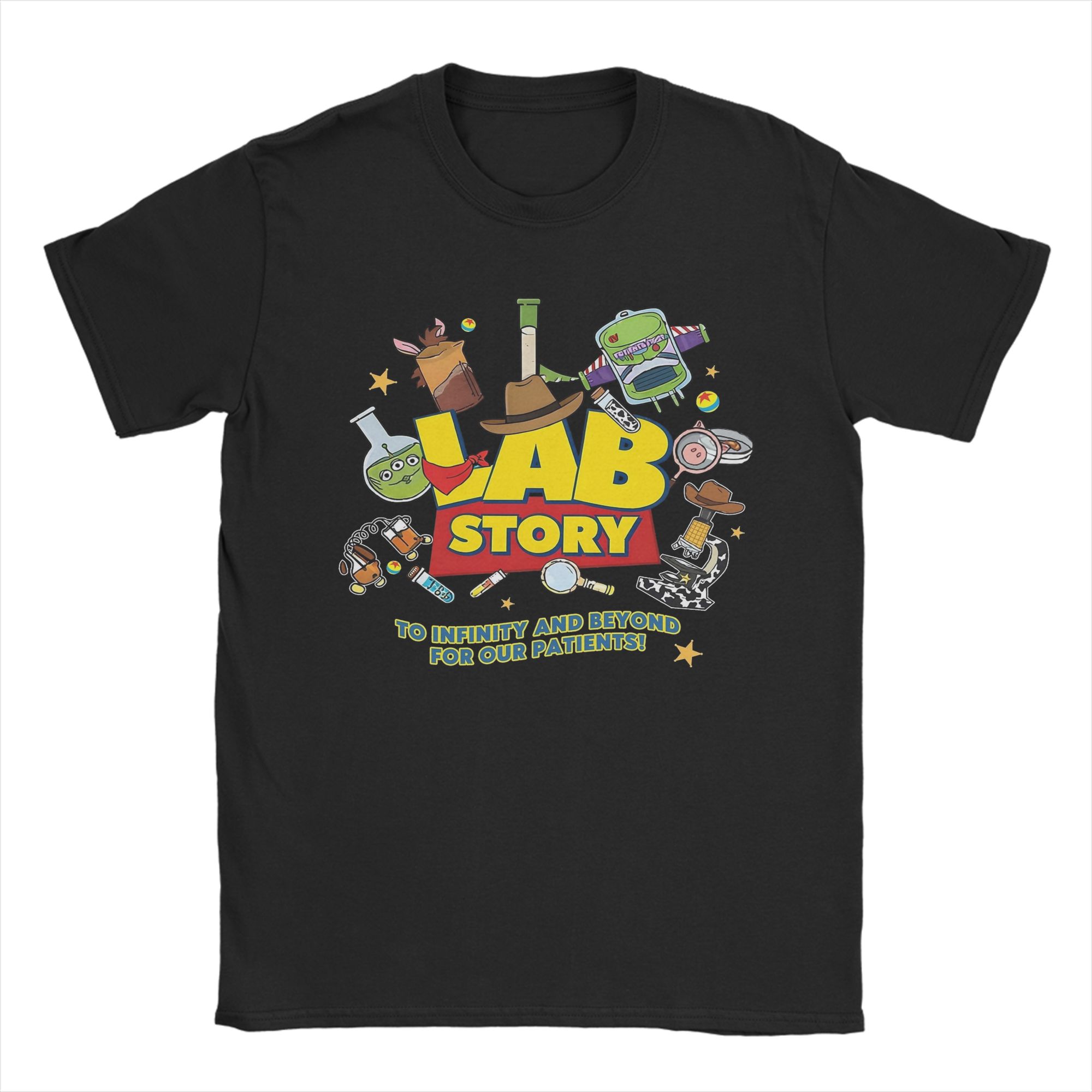 Medical Lab Gifts - 2026 ラボウィーク医療ラボ技術者男性 Tシャツ面白い Tシャツ半袖ラウンドカラー Tシャツ純綿ギフトアイデア服