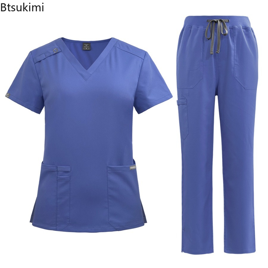 Medical Lab Design - 高品質デザインの医療スクラブセット、病院医師ユニセックスユニフォーム、看護師アクセサリー、歯科医院手術室ラボ作業服