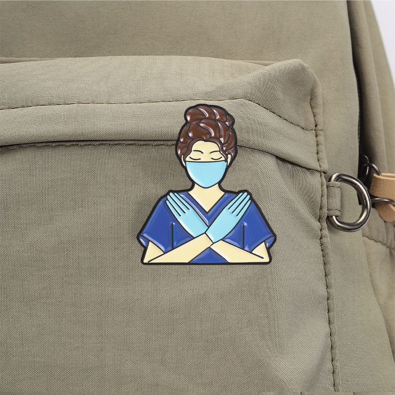 医療テーマのエナメルピン、看護師、医師、白衣、歯型シールド、 - Medical Lab Worker のレビューと価格