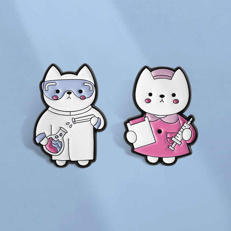 看護師、ラボ、猫、エナメルピン、カスタム、かわいい子猫、看護 - Medical Lab Gifts のレビューと価格