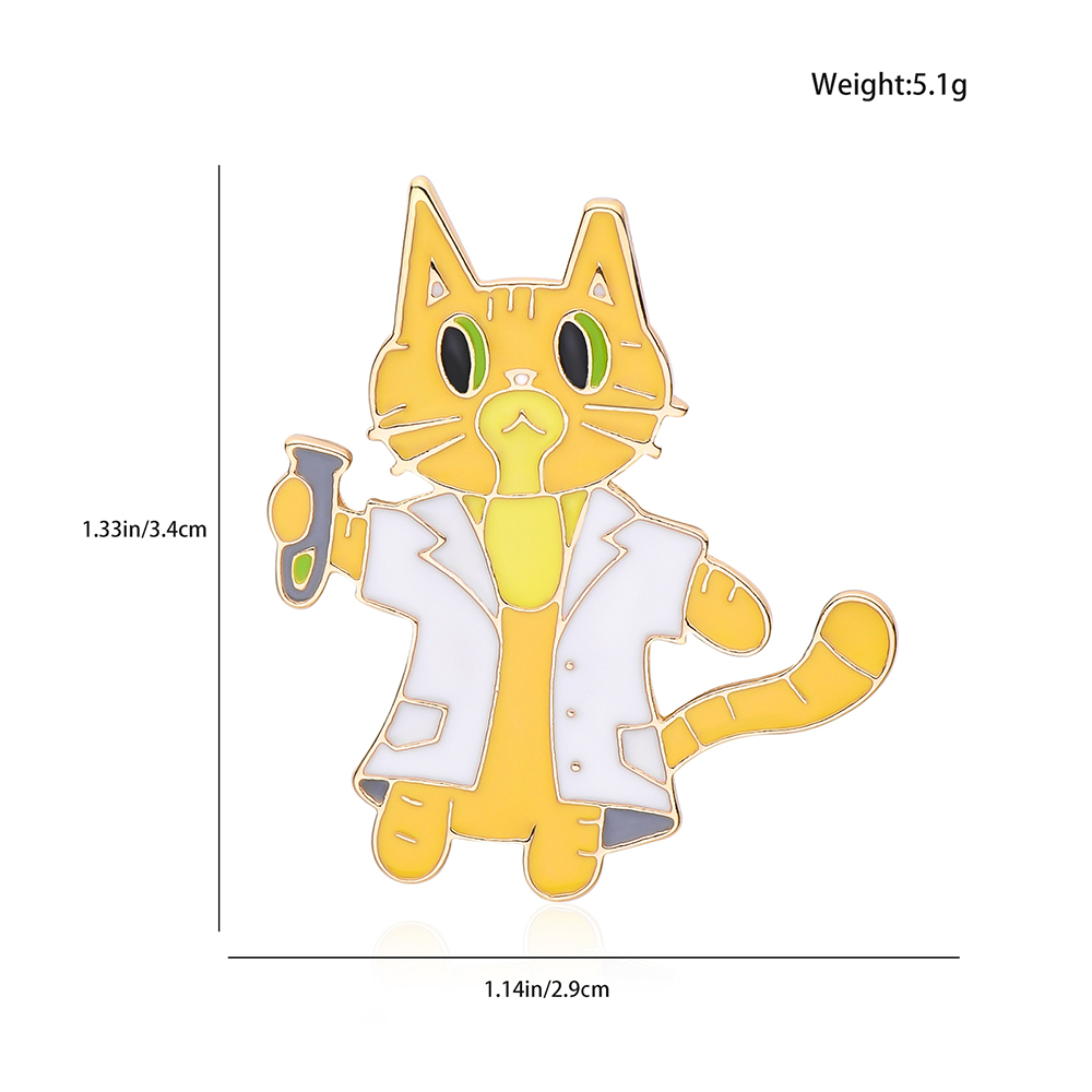 Hanreshe 素敵なラボ猫科学者エナメルブローチ科学医療 - Medical Lab Gifts のレビューと価格